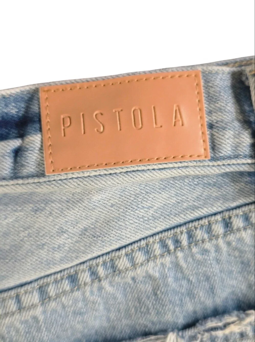 Pistola Light Blue Distressed Denim Cutoff Shorts Denim Size 27